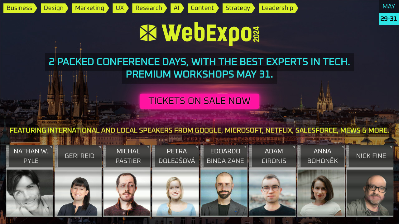 Kickstart your creativity with AI: Learn from the world’s top technology leaders this May at WebExpo 2024 cover