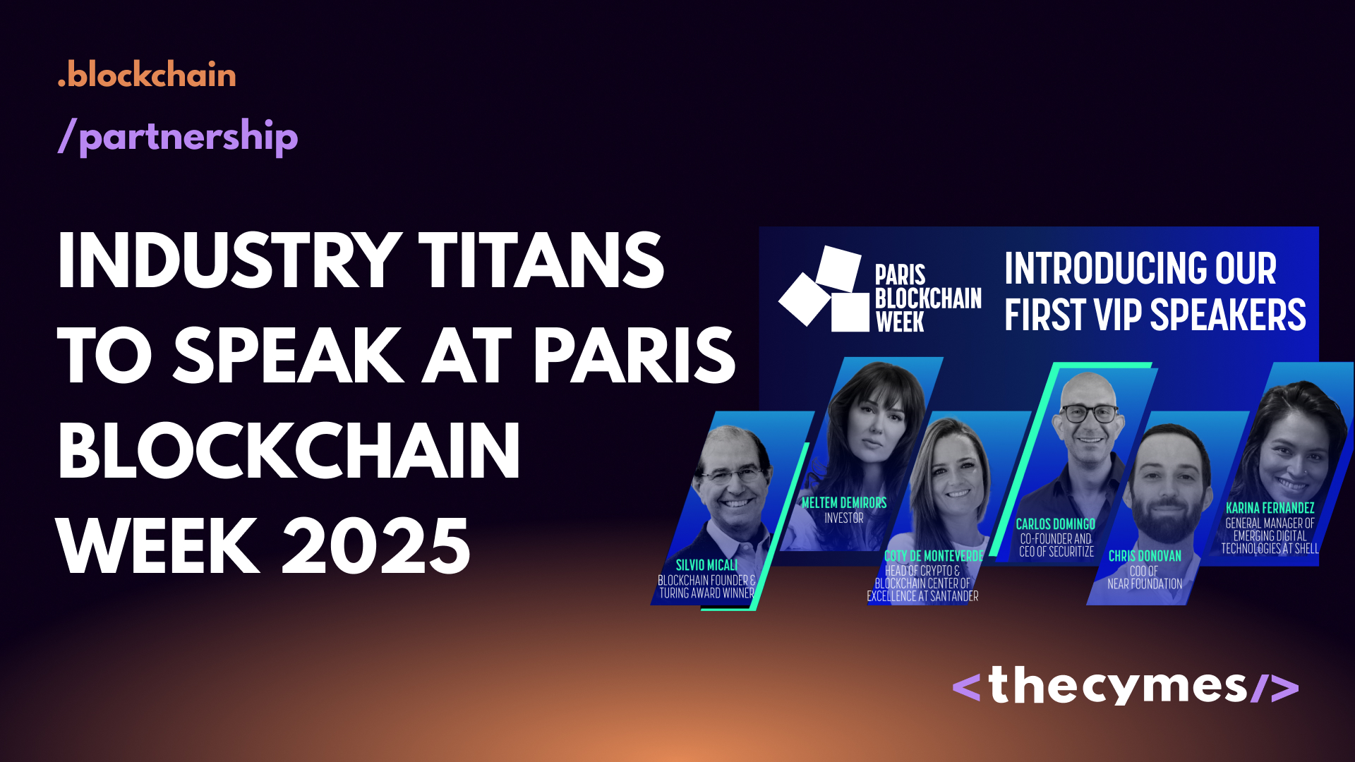 Industry Titans to Speak at Paris Blockchain Week 2025 cover