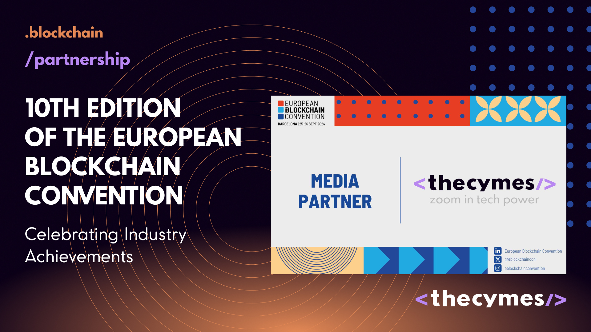 10th Edition of the European Blockchain Convention: Celebrating Industry Achievements cover