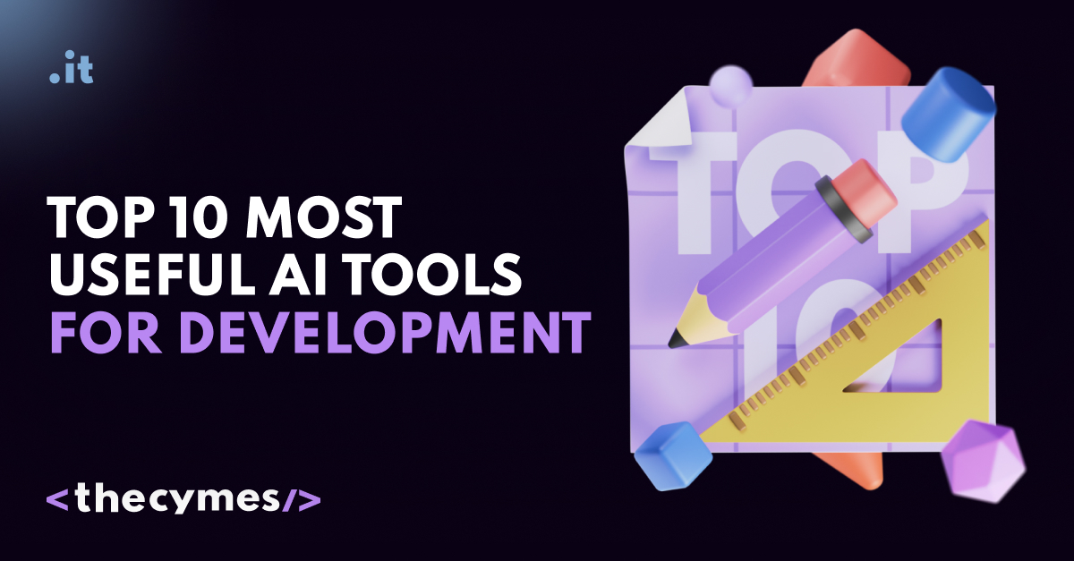 Top 10 most useful AI tools for development cover